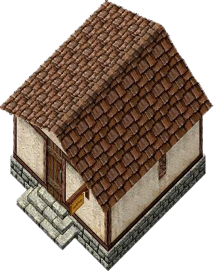 Small wood and plaster house